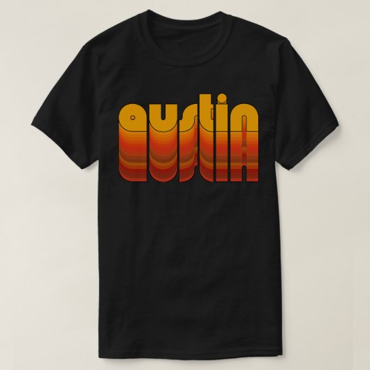 T-shirt Style rétro de Austin Texas Pride (Design devant)
