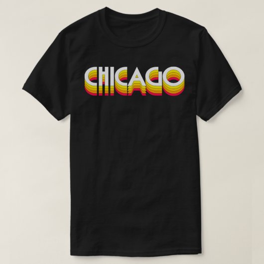 T-shirt Style rétro de Chicago Design 1 (Design devant)