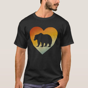 T-shirt Style Rétro de Coeur désorganisé Hommes Femmes Gri