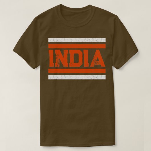 T-shirt Style rétro de la fête de l'indépendance indienne (Design devant)