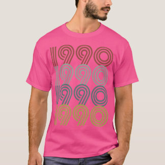 T-shirt Style rétro de l'année de naissance 1990