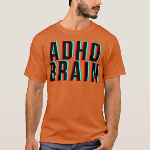 T-shirt Style rétro du cerveau ADHD
