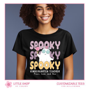T-shirt Style rétro Éffrayant jardin d'enfants enseignant 