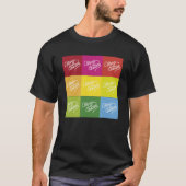 T-shirt Style rétro Multicolor Joyeux Noël (Devant)