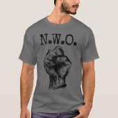T-shirt Style Rétro - N.W.O. Poing levé (Devant)