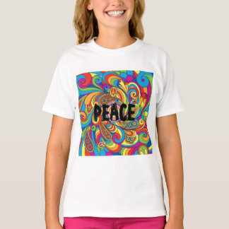 T-shirt Style rétro paix
