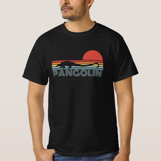 T-shirt Style rétro Pangolin (Devant)