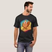 T-shirt Style rétro poulet (Devant entier)