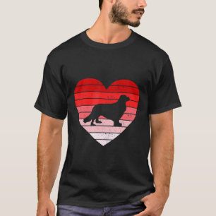 T-shirt Style Rétro Valentines Jour Cavalier King Charles