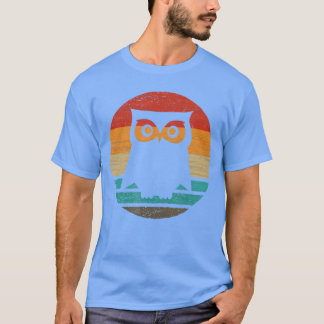 T-shirt Style Rétro Vintage de Hibou