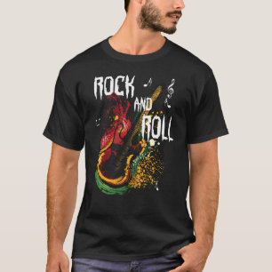 T-shirt Style rétro vintage des années 80 Rock & Roll Musi