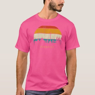 T-shirt Style rétro vintage Hongrie City skyline ville