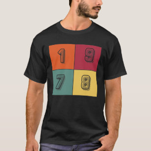 T-shirt Style Retro vintage les années 70 1978