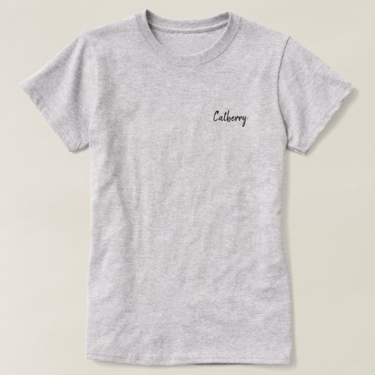 T-Shirt Style Simple Catberry (Design devant)