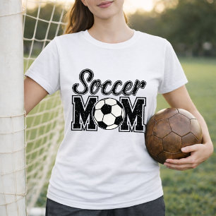 T-shirt Style simple de mère de famille de soccer universi