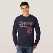 T-shirt Style sportif mignon de la Norvège (Devant entier)