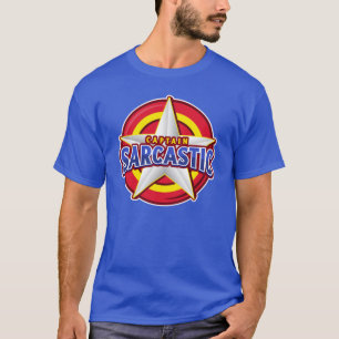 T-shirt style super héros du capitaine Sarcastic