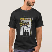 T-shirt style surf de la plage de Californie (Devant)