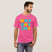 T-shirt Style Swag Gay. Soyez fiers ! (Devant entier)