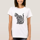 T-shirt Style tatouage de chat (Devant)