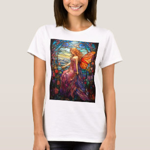 T-shirt Style Tiffany Vitrail Verre magique Fée