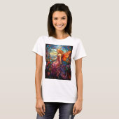 T-shirt Style Tiffany Vitrail Verre magique Fée (Devant entier)