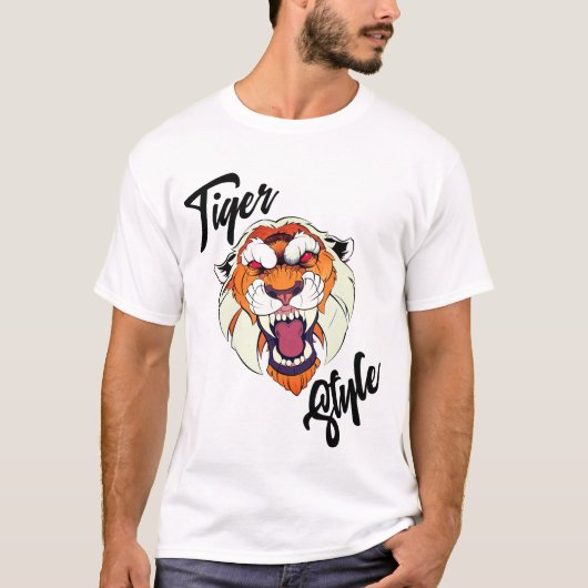 T-shirt Style Tiger (Devant)