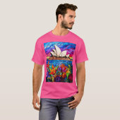 T-shirt Style Verre Vitré Opéra de Sydney (Devant entier)