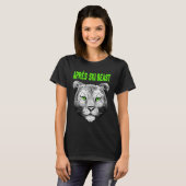T-shirt Style Vert Apres Ski Snow Leopard (Devant entier)