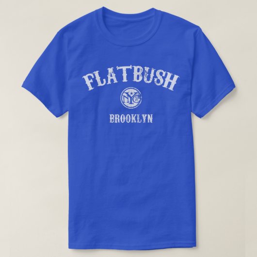 T-shirt Style Vintage Flatbush Brooklyn (Design devant)