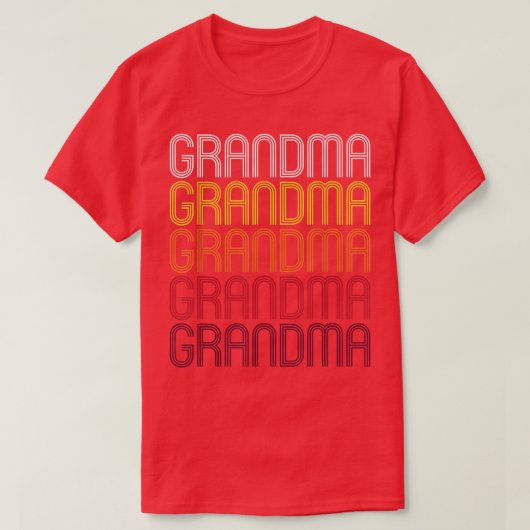 T-shirt Style Vintage Grandma Retro Wordmark  (Design devant)