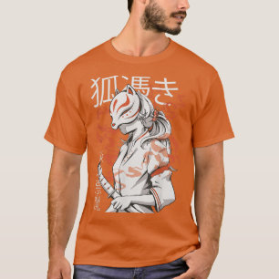 T-shirt Style vintage Kitsune japonais Anime Otaku Aesthet