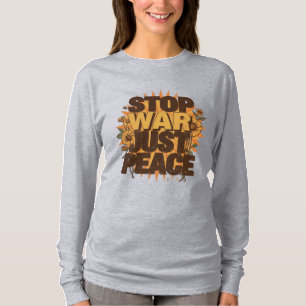 T-shirt Style Vintage rétro anti-guerre de la paix Graphis