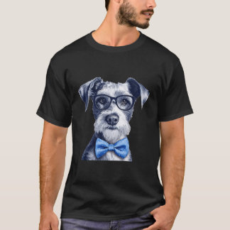 T-shirt Style Vintage Schnauzer miniature