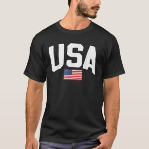 T-shirt Style vintage USA Drapeau américain 4 juillet Patr
