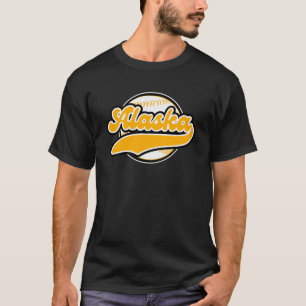 T-shirt Style Yellow Alaska College University Style Natio