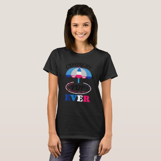 T-shirt Stylek Popsicle Retro & Ice Cream Beach Parapluie (Devant entier)
