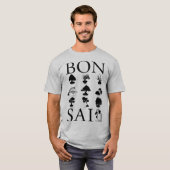 T-shirt Styles de base de l'arbre Bonsai (Devant entier)