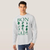 T-shirt Styles de base de l'arbre Bonsai (Devant entier)