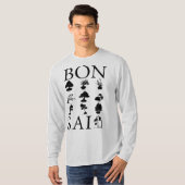 T-shirt Styles de base de l'arbre Bonsai (Devant entier)
