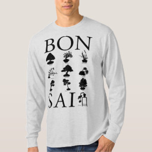 T-shirt Styles de base de l'arbre Bonsai