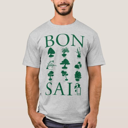 T-shirt Styles de base de l'arbre Bonsai (Devant)