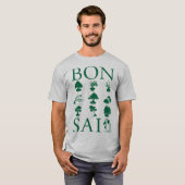 T-shirt Styles de base de l'arbre Bonsai (Devant entier)