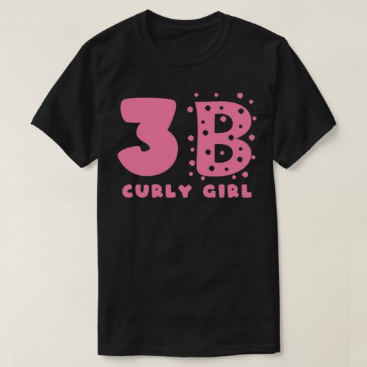 T-shirt Styles de cheveux de fille bouclés 3B (Design devant)