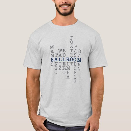 T-shirt Styles de danse de salle de bal | Mot-croisé (Devant)