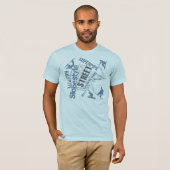 T-shirt Styles de surf des neiges (Devant entier)
