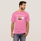 T-shirt Stylish C'EST LA SAISON Rose NOËL (Devant entier)