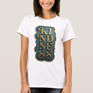 T-shirt Stylish Gold GENTILLESSE Design Moderne