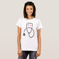 Stylish Grey Stethoscope Illustration infirmière