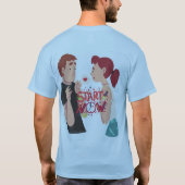 T-shirt stylish Homme's Love Statement - tendance  (Dos)